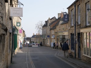The high street in Stow in the Cotswolds