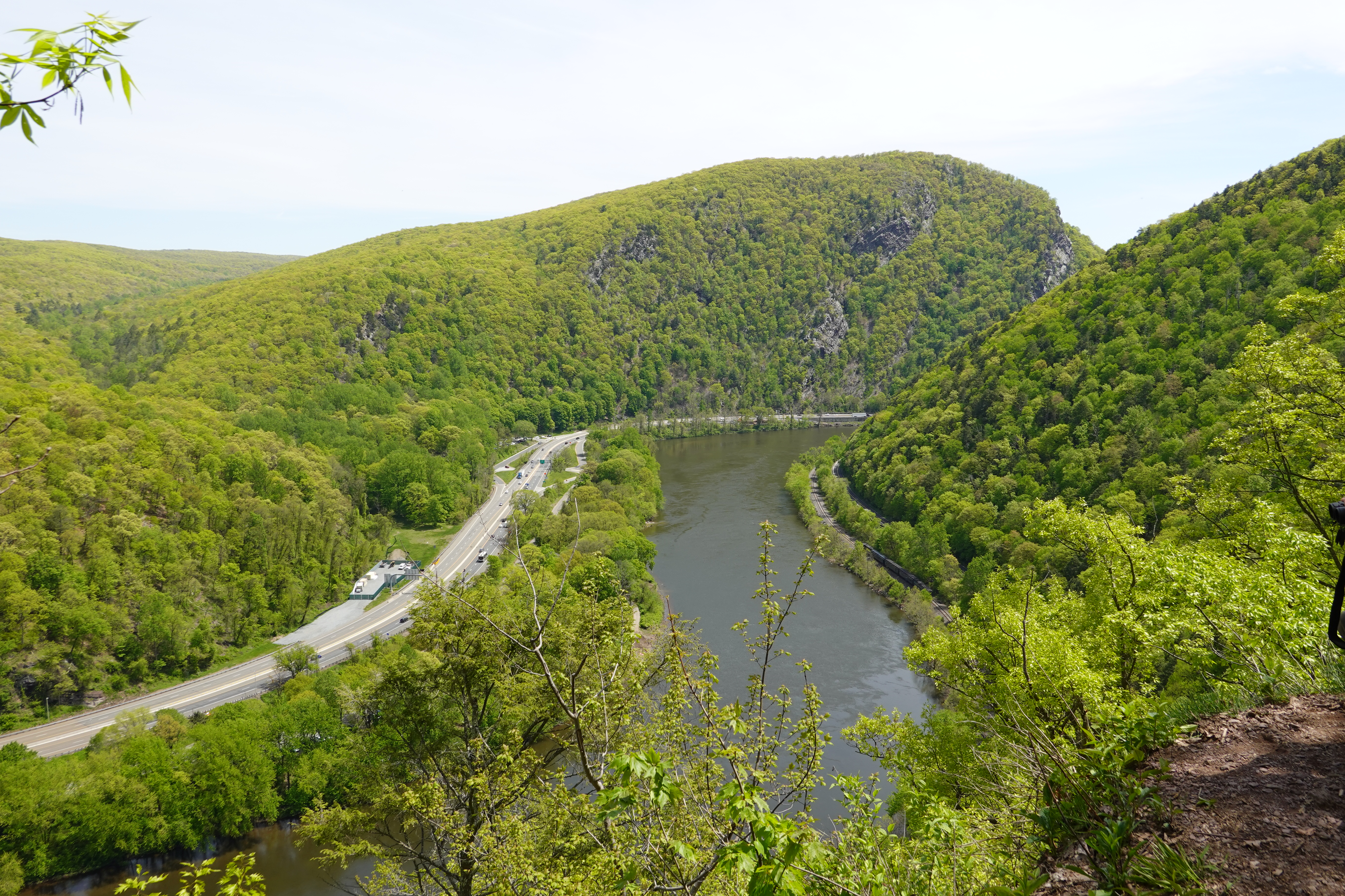 Delaware Water Gap Recreation Area Lookout point in The Pocono Mountains